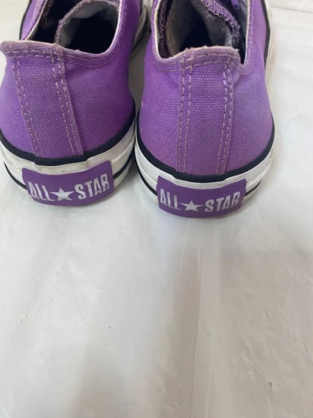 Converse All-Star Low Top Sneakers Double Tongue, Purple,  Women's size 7 - Picture 5 of 7